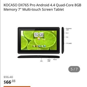 Android Tablet 7 inch, dual camera. NEW in box